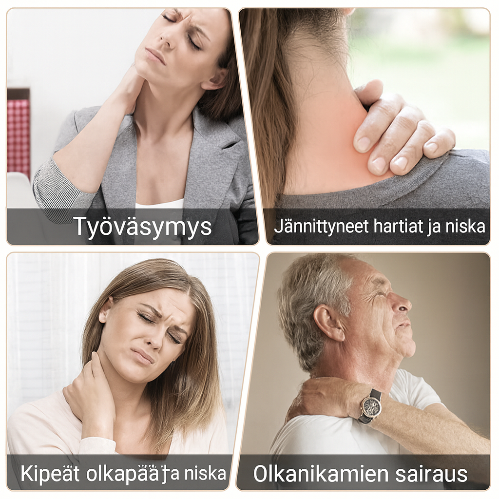 Sähköinen niska- ja hartiahierontatyyny lämmityksellä