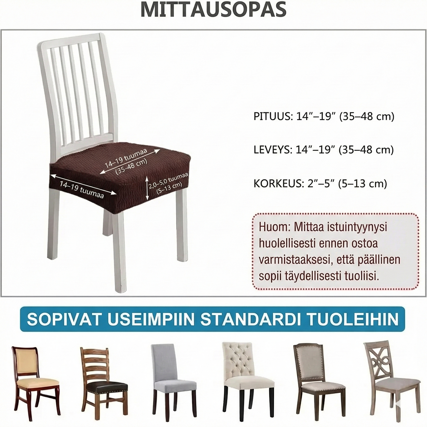 Vedenpitävä jacquard-tuolinpäällinen: tyylikäs ja tahraton