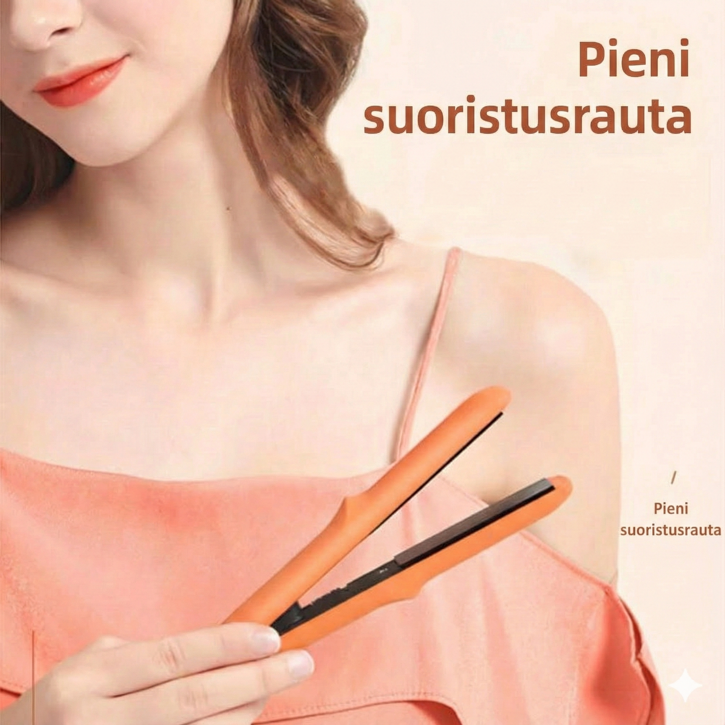2-in-1 minikiharrin ja suoristusrauta hiusten suoristusrautaa varten