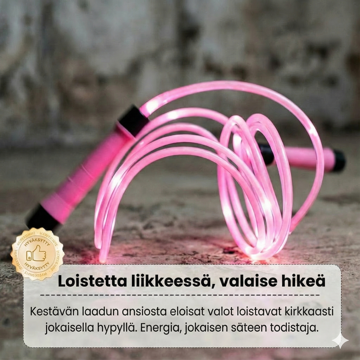 LED-valaistu hyppynaru lapsille
