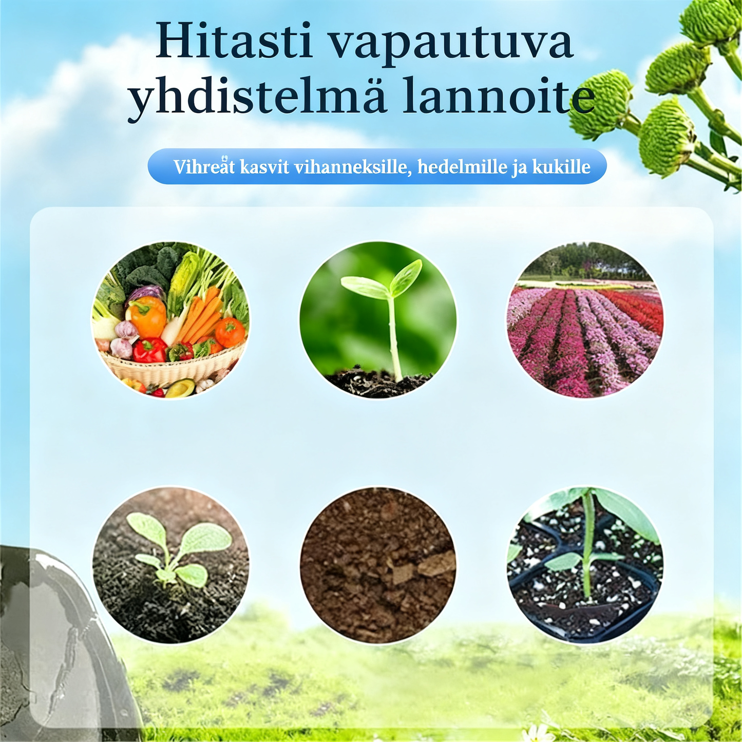 Langzaam vrijkomende meststof in tabletvorm voor planten