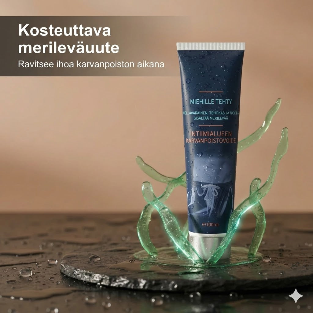 Nopeavaikutteinen karvanpoistovoide miehille