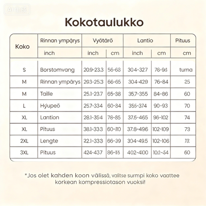 Vatsaa hallitseva pakaralihasten kohottaja vetoketjulla ja haaroilla, fajas colombianas