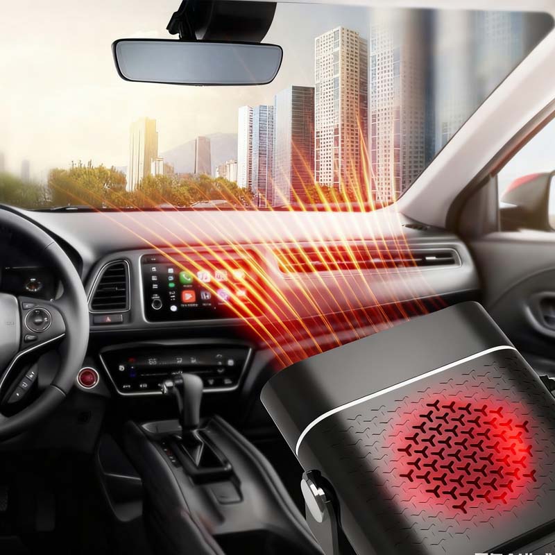 Universaali 2-in-1 autonlämmitin pyörivällä muotoilulla