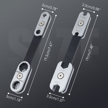 Monitoiminen säädettävä jakoavain autoille