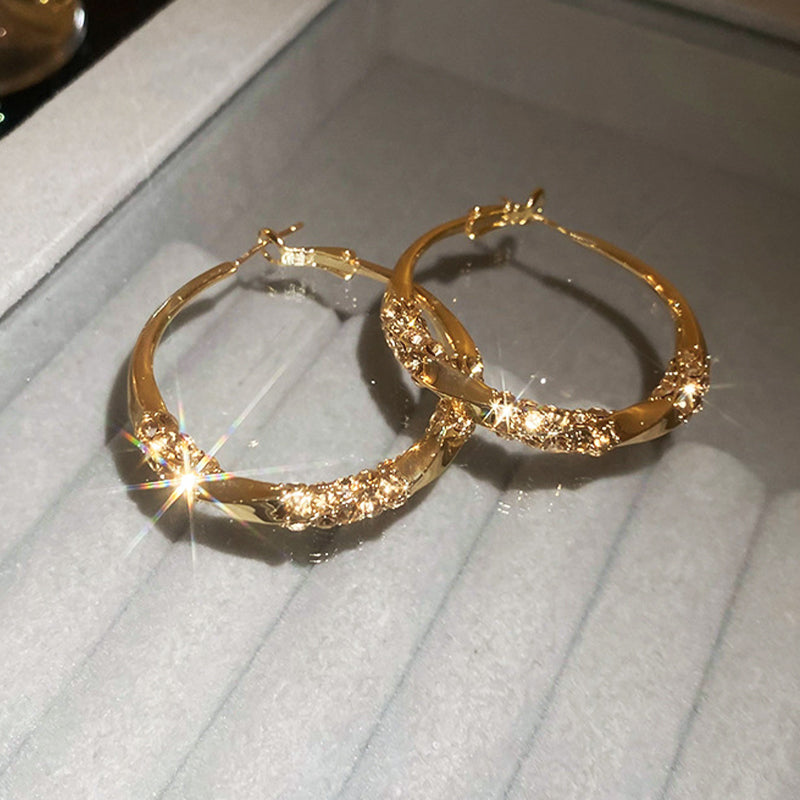 Zirkonia Elegance -ympyräkorvakorut