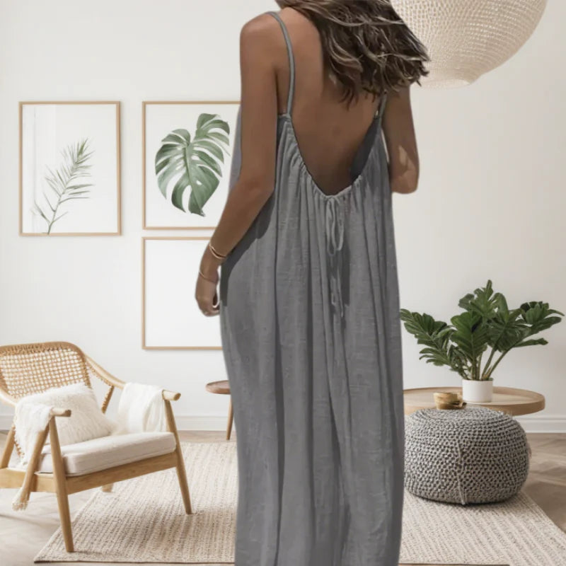 Selätön maksimekko naisille – säädettävä, väljä ja monikäyttöinen