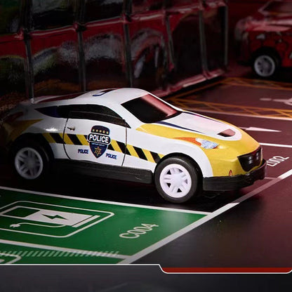 48 Mini-vetoautoa sisäänrakennetulla autotallisarjalla