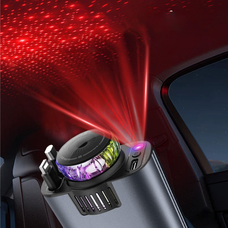 5-in-1-laturi aromadiffuuserilla ja tähtitaivaalla