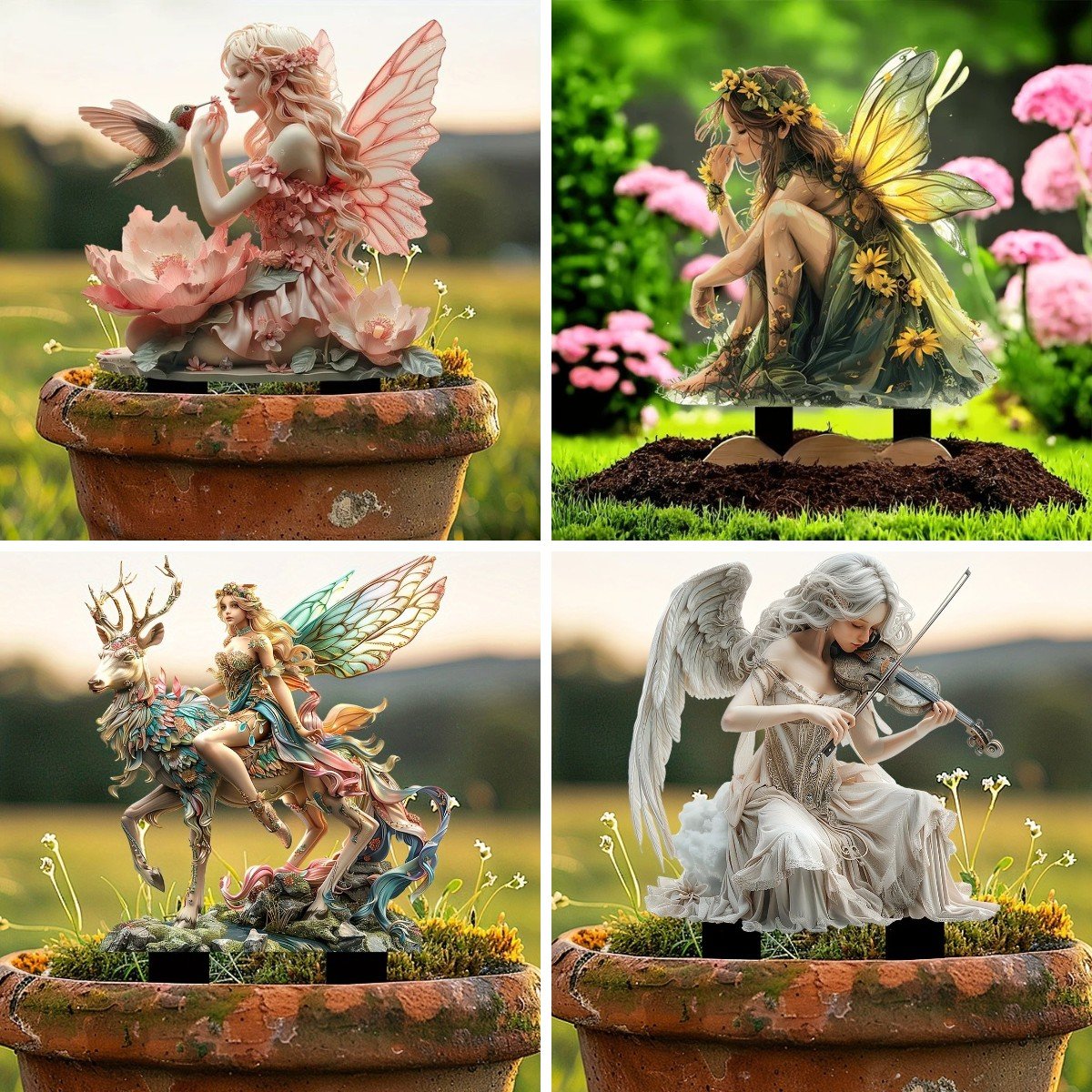 Boheemi keiju -kukkaruukun koriste