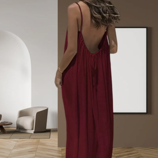 Selätön maksimekko naisille – säädettävä, väljä ja monikäyttöinen