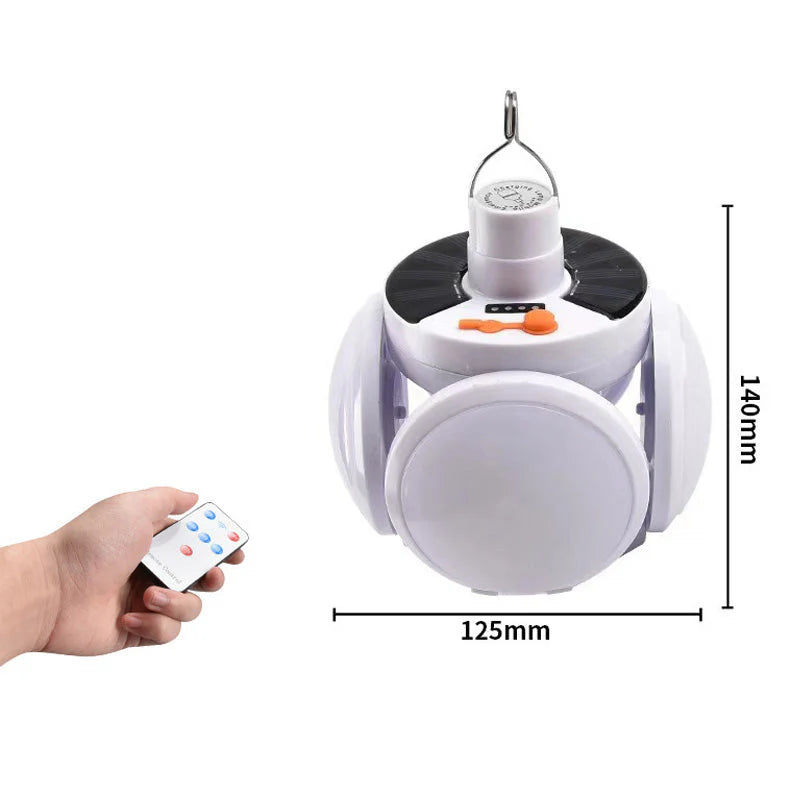 Monitoiminen taitettava aurinkokenno-jalkapallovalo