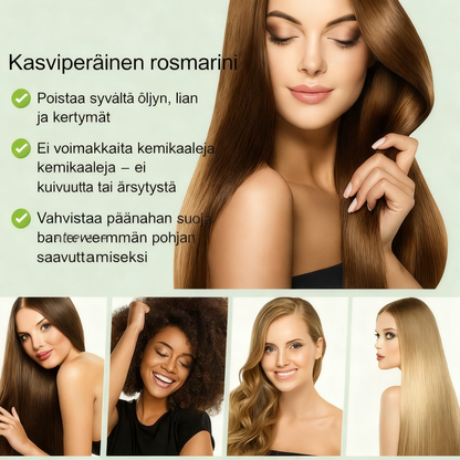 Puhdasta raikkautta antava shampoo kiillon tehostamiseksi