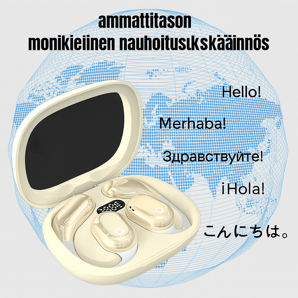 Tekoälyllä toimivat kielenkääntäjänappikuulokkeet (puhuu 75 kieltä reaaliajassa)
