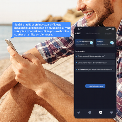Tekoälyllä toimivat kielenkääntäjänappikuulokkeet (puhuu 75 kieltä reaaliajassa)