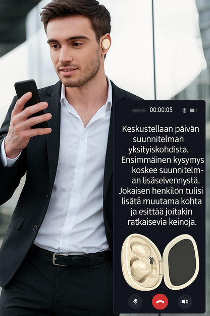 Tekoälyllä toimivat kielenkääntäjänappikuulokkeet (puhuu 75 kieltä reaaliajassa)