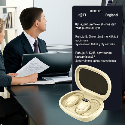 Tekoälyllä toimivat kielenkääntäjänappikuulokkeet (puhuu 75 kieltä reaaliajassa)