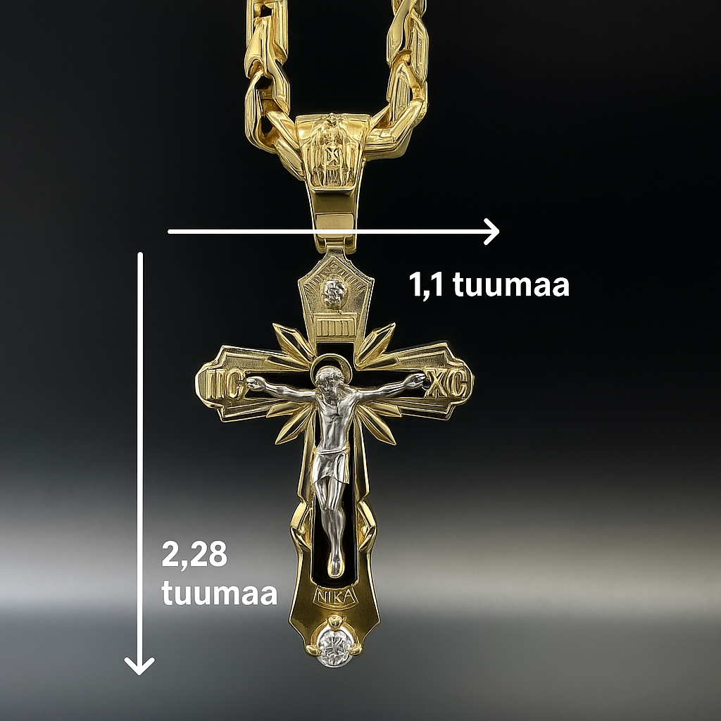 Pyhän Jeesuksen krusifiksi -riipuskaulakoru