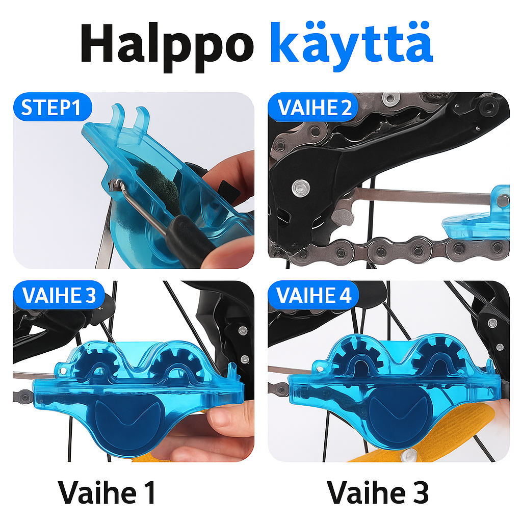Polkupyörän ketjun puhdistusaine