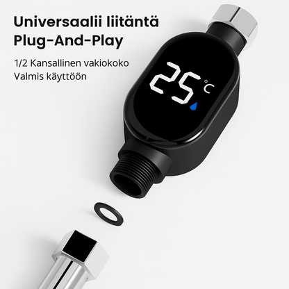 Älykäs suihkun lämpötilanäyttö