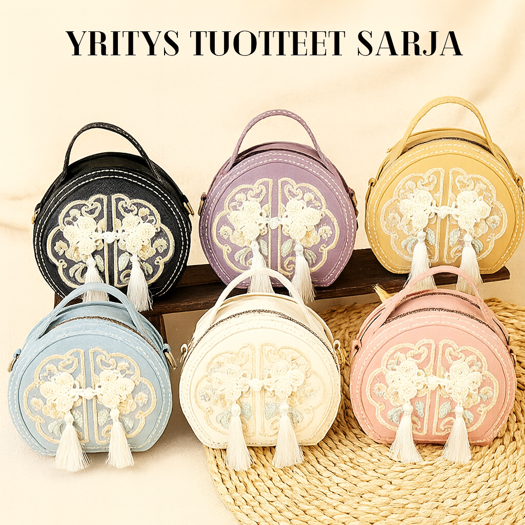 Luova tee-se-itse-olkalaukkusetti