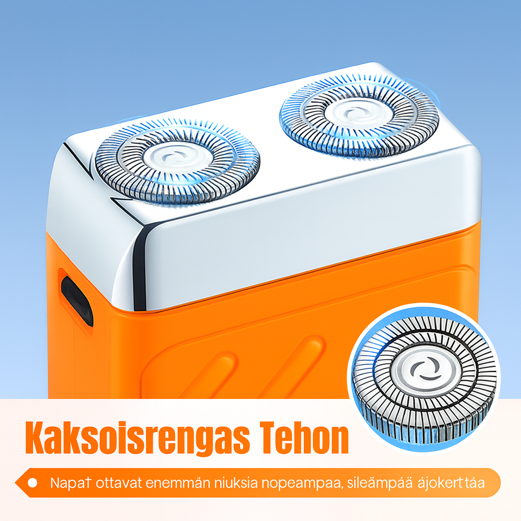 Tehokas ja kestävä miniparranajokone