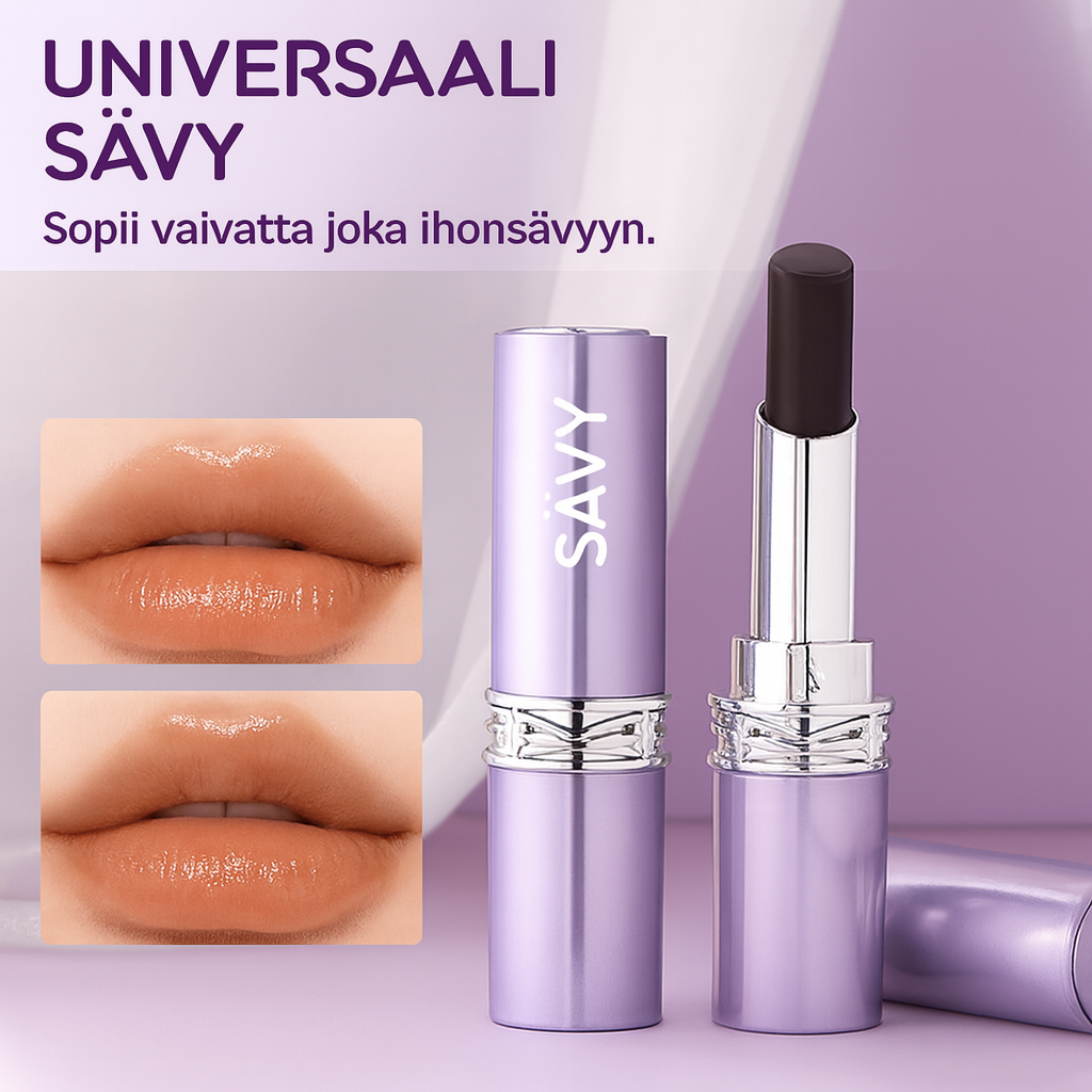 Pitkäkestoinen, vedenpitävä kosteuttava huulipuna