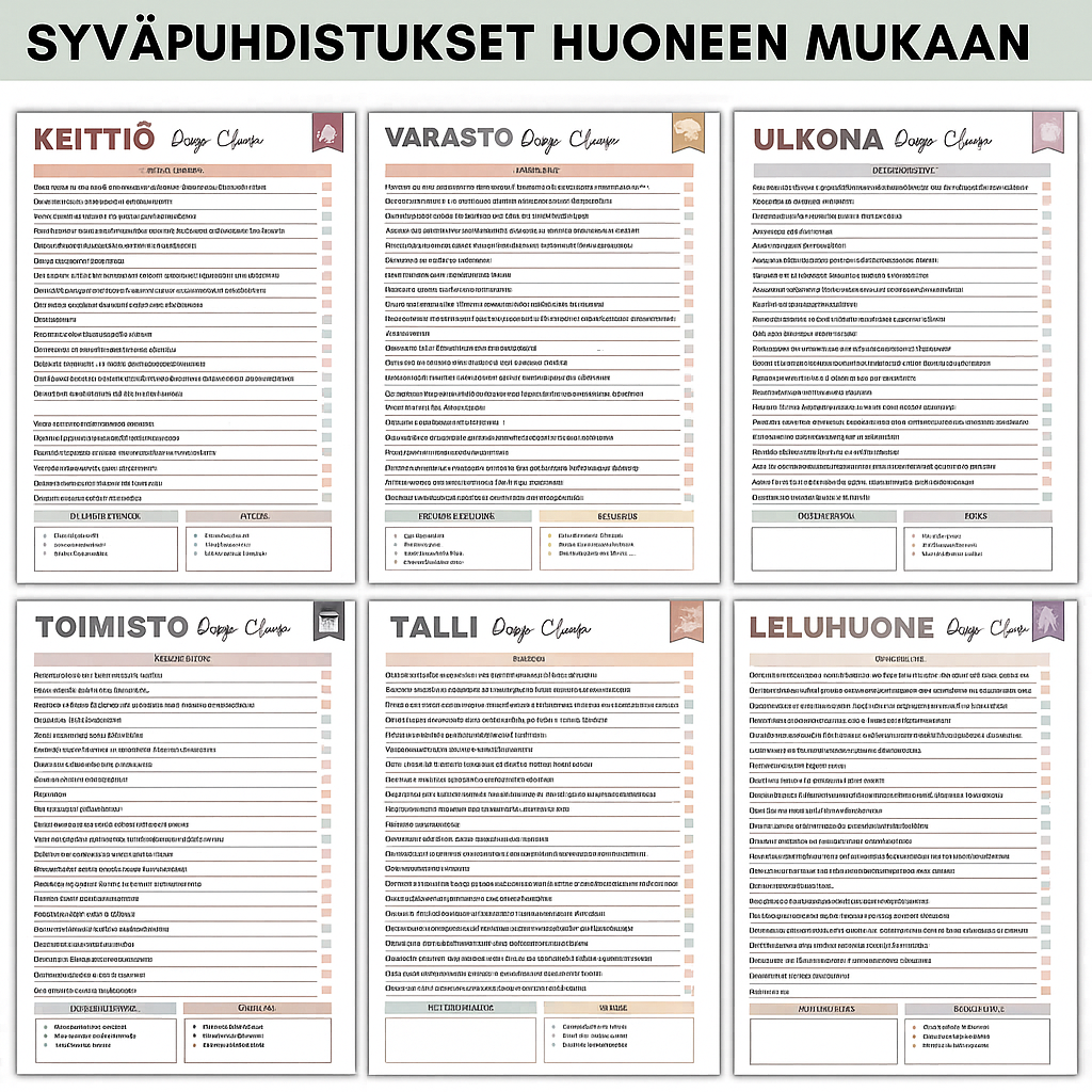 ADHD-siivous- ja organisointityökalupakki
