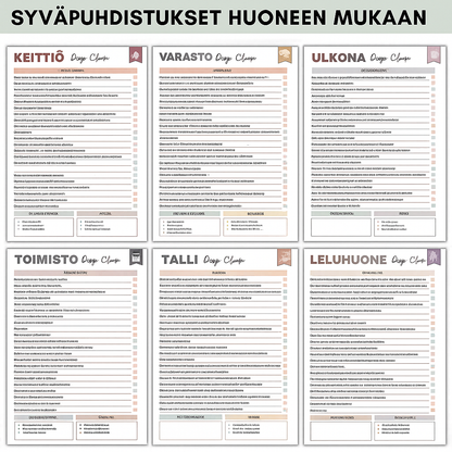 ADHD-siivous- ja organisointityökalupakki