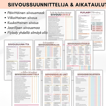 ADHD-siivous- ja organisointityökalupakki