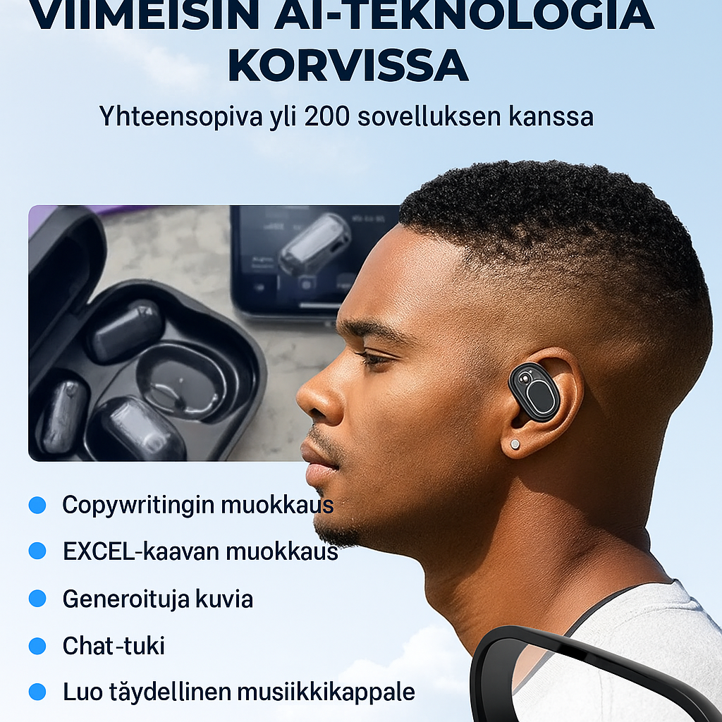 Tekoälyllä toimivat kielenkääntäjänappikuulokkeet (puhuu 75 kieltä reaaliajassa)