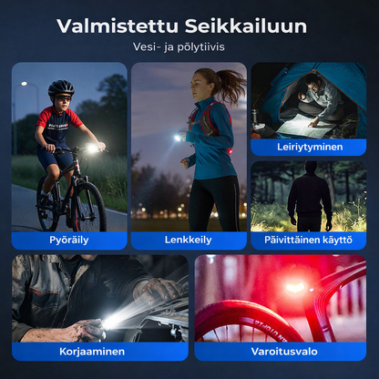 Monitoiminen minitaskulamppu alumiiniseoksesta