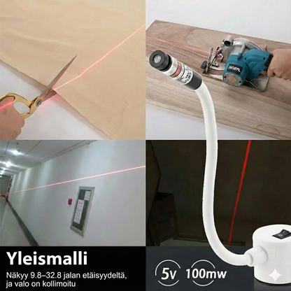 Magneettinen asemointipeittolamppu ompelukoneeseen