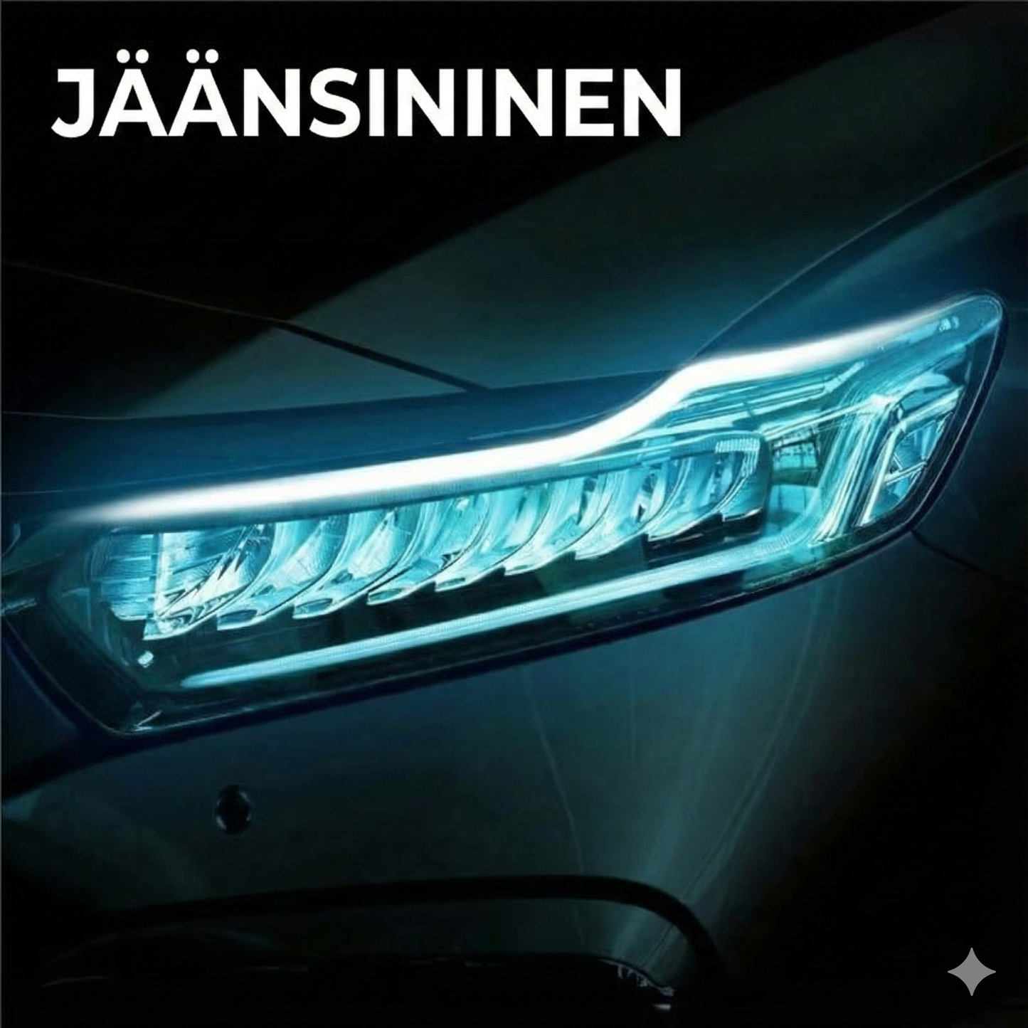 Auton ajovalojen LED-valaistus