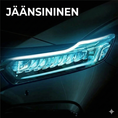 Auton ajovalojen LED-valaistus