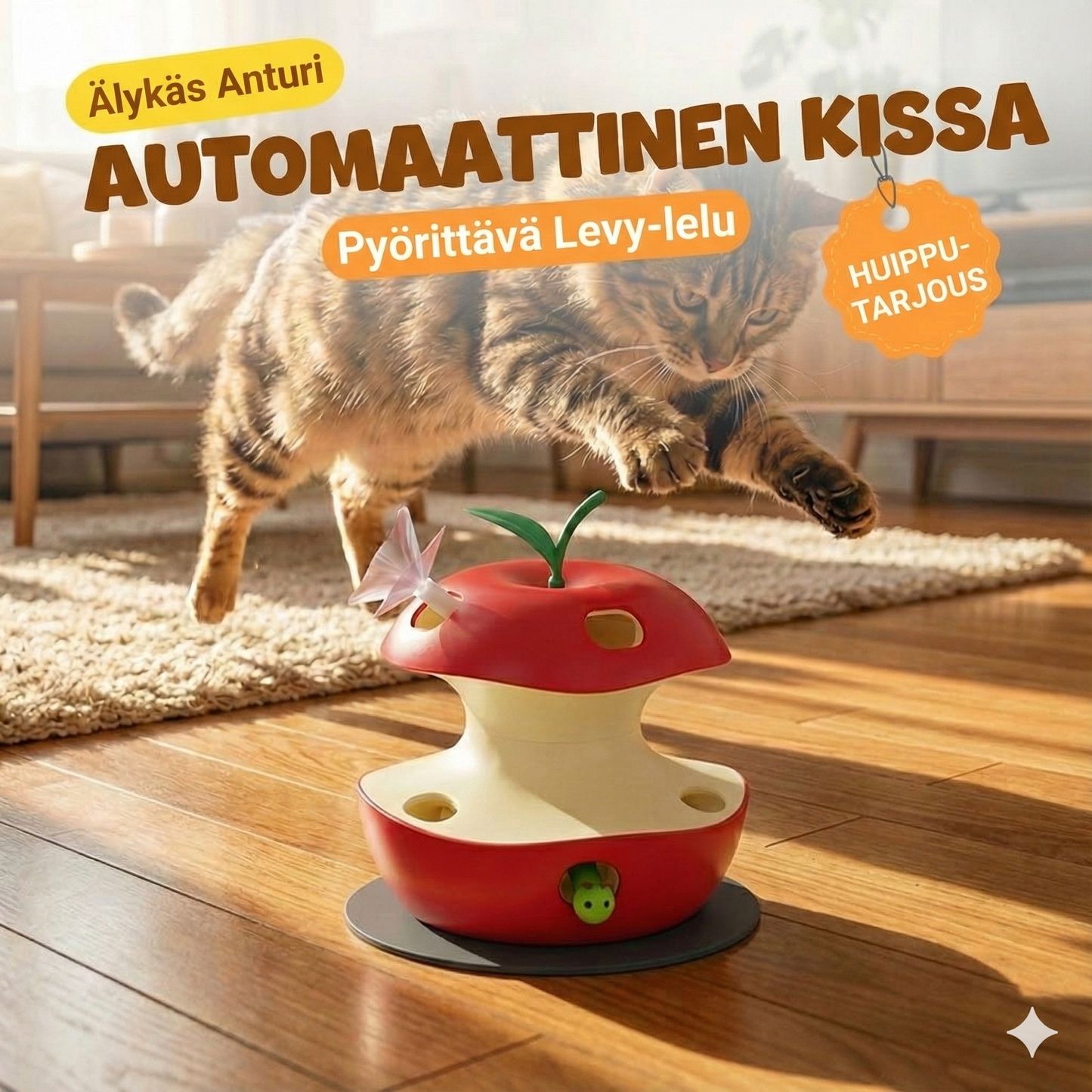 Älykäs automaattinen kissanlelu