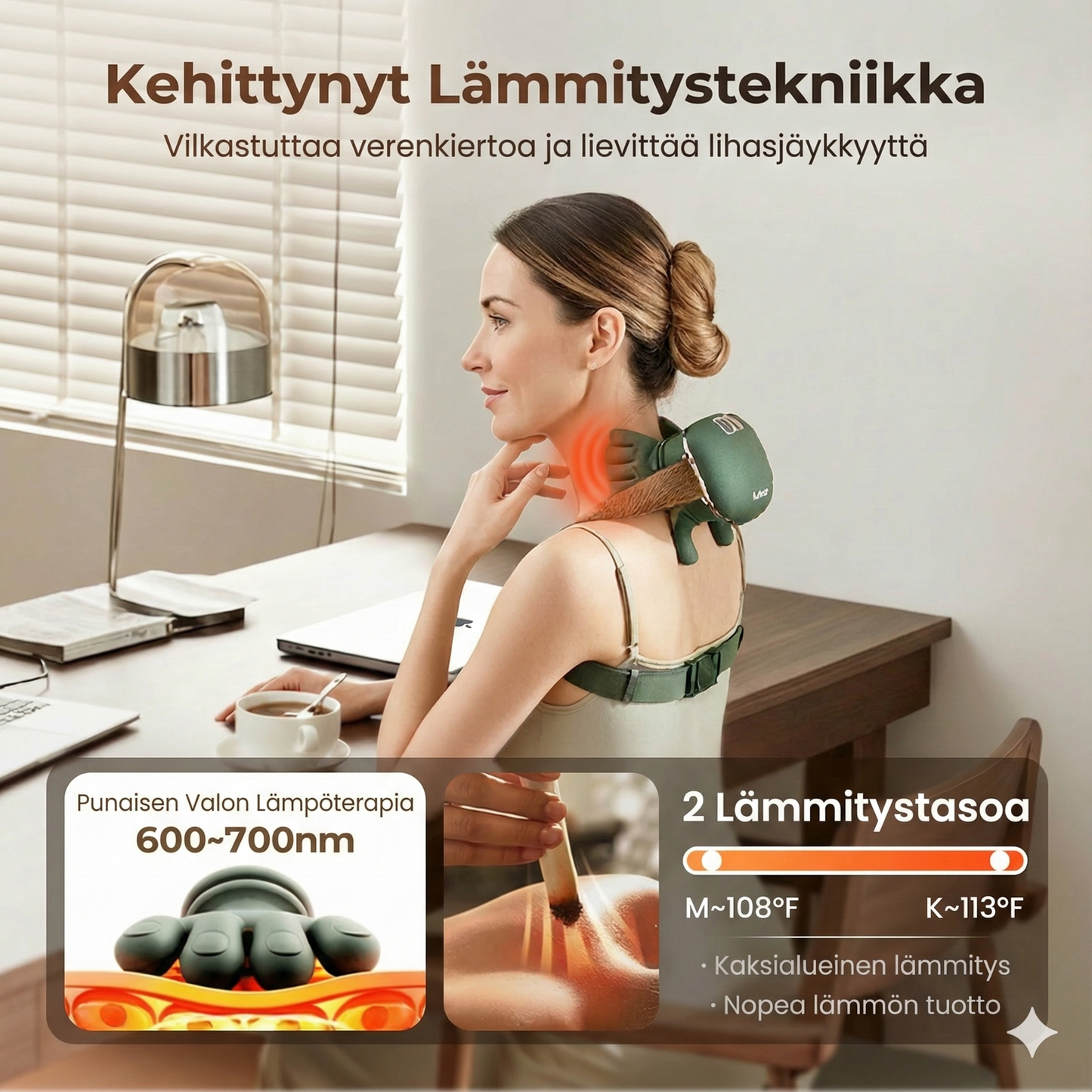 Paras kannettava niskahierontalaite – 3 kertaa enemmän rentoutumista!