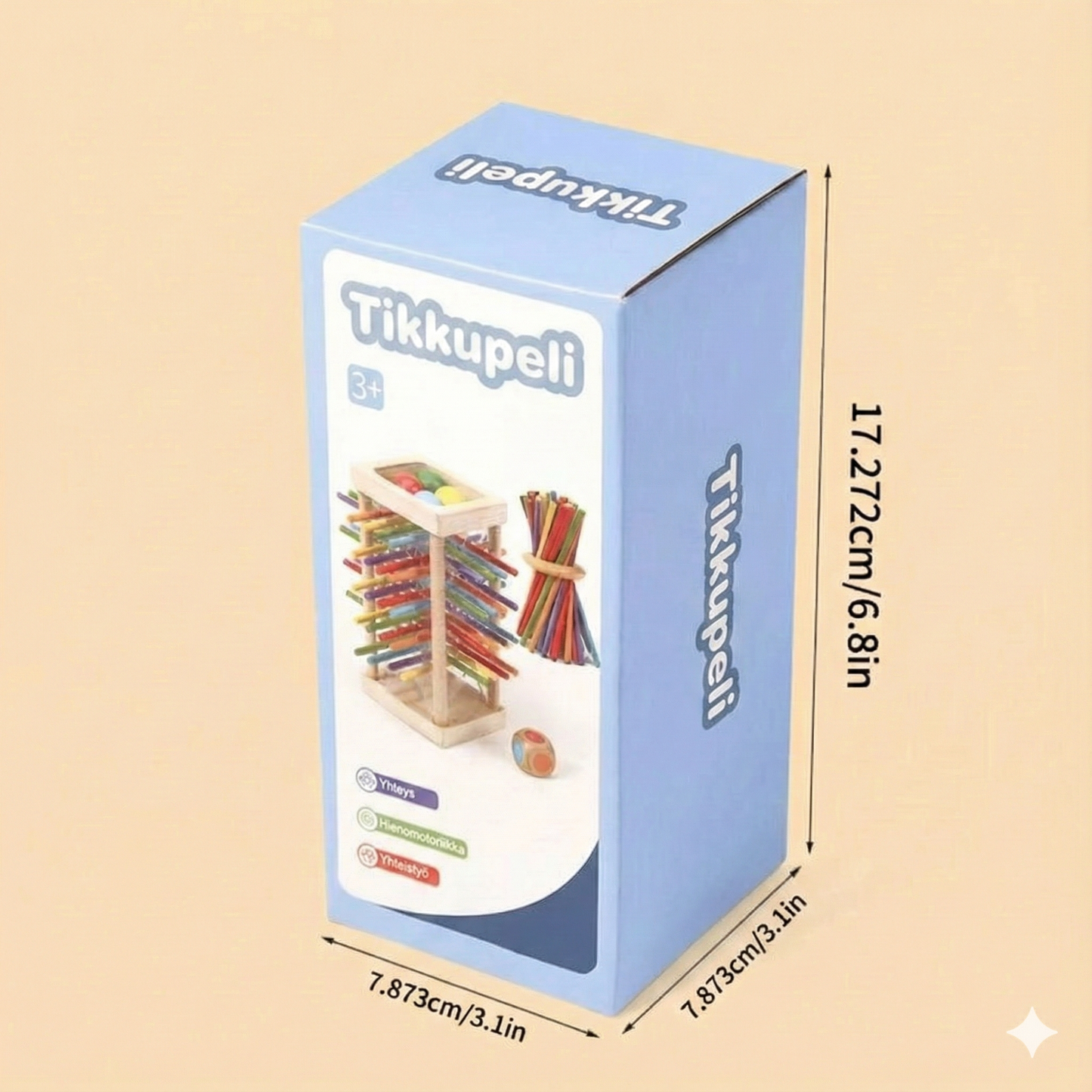 Puutikkupeli: Keskity ja väritä