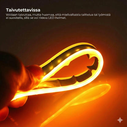 Auton ajovalojen LED-valaistus