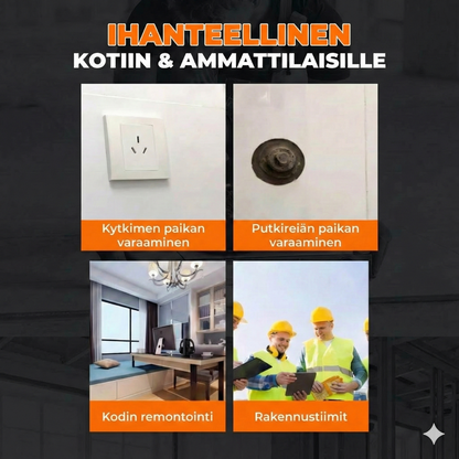 Täysin kulmassa säädettävä poraustyökalu