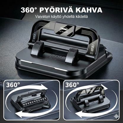 360° kääntyvä, kokoontaitettava puhelinteline