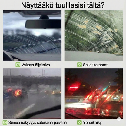 Tehokas vihreä kangas: Poistaa öljykalvon