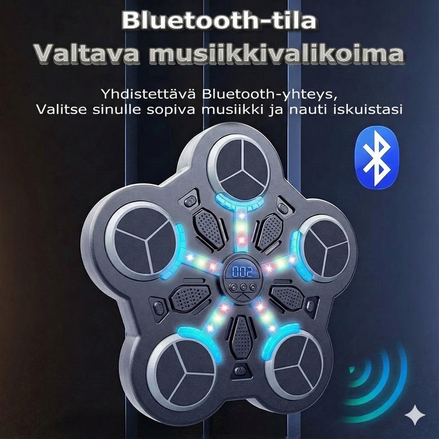 Bluetooth-musiikkinyrkkeilykone lapsille