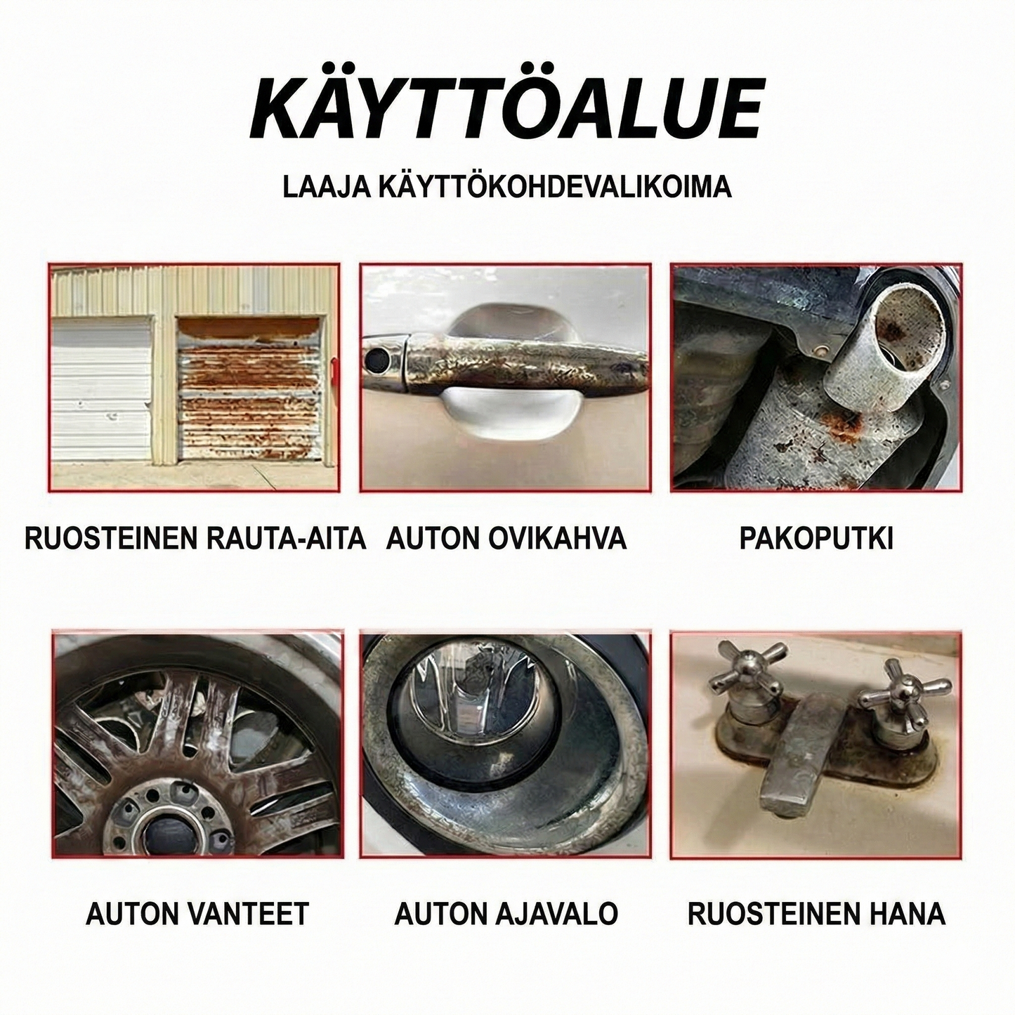 Tehokas ruosteenpoistaja ja ruosteenmuunnin