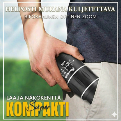 16x52 Monokulaarinen kaksoisoptinen zoom-teleskooppi