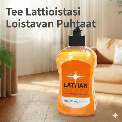Tiivistetty lattianpuhdistusaine: 99,9 % antibakteerinen ja antaa välittömän kiillon