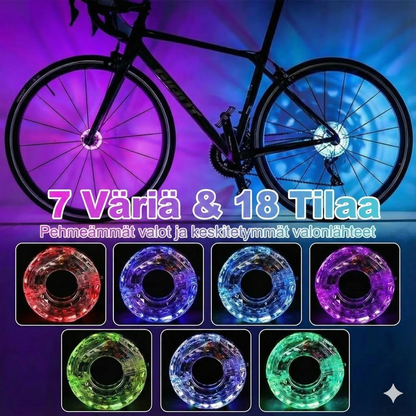 LED-pyörännavan valaistus yöajoon