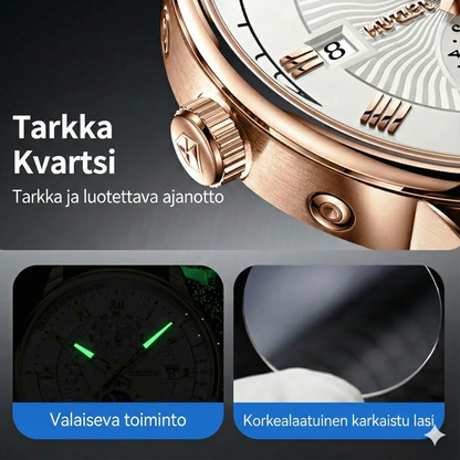 Klassinen ja tyylikäs kvartsikello miehille