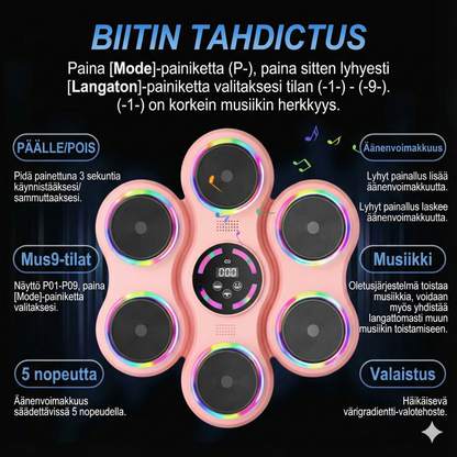 Bluetooth-musiikkinyrkkeilykone lapsille