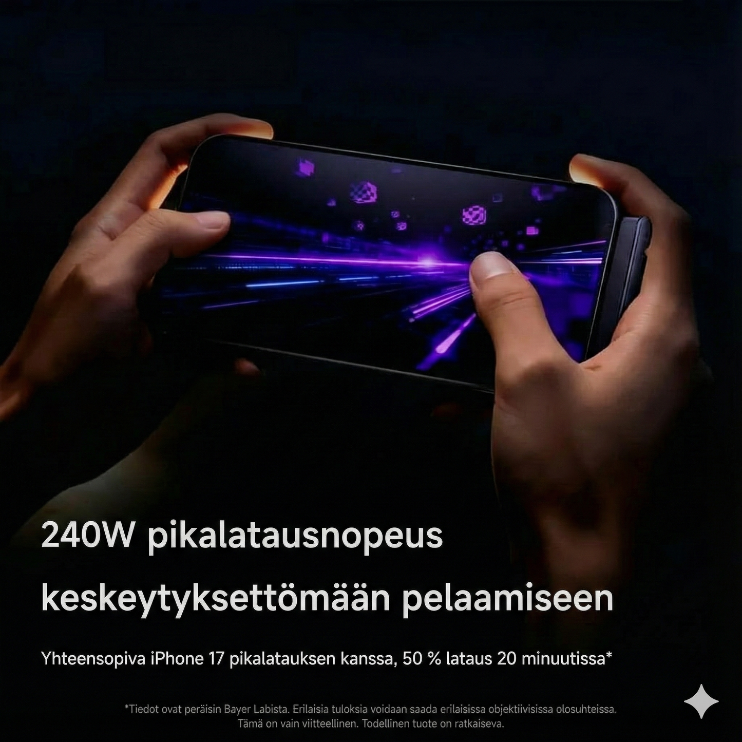 2-in-1-pikalatauskaapeli pidikkeellä